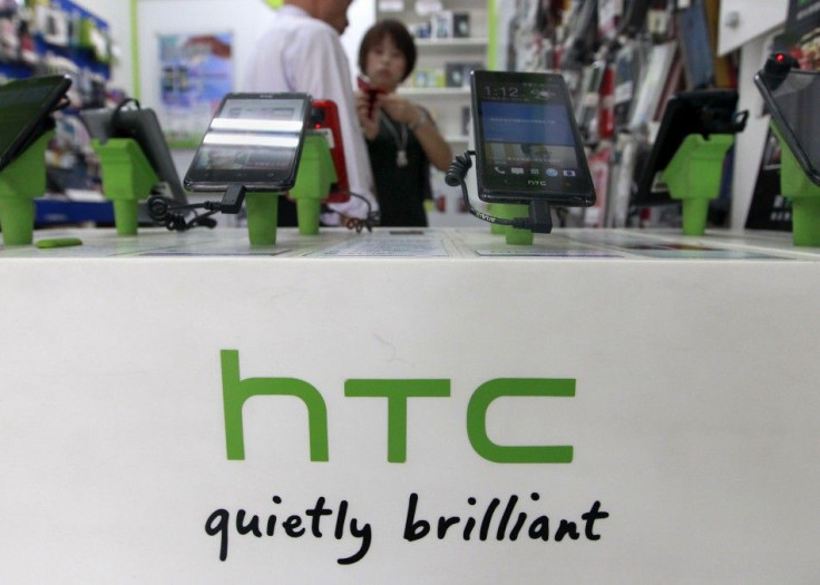 A Mobile Phone Shop Displaying HTC Smartphones In Taipei