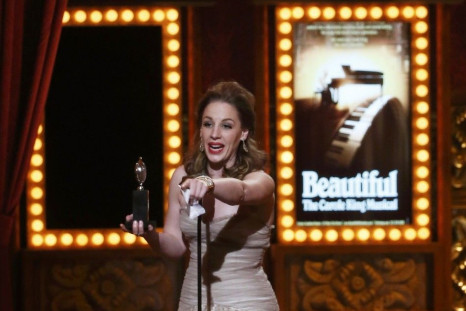 Jessie Mueller accepts the Award for Best Performance by a Leading Actress in a Musical for &quot;Beautiful: The Carole King Musical&quot; during the American Theatre Wing's 68th annual Tony Awards at Radio City Music Hall in New York, June 8, 2014.