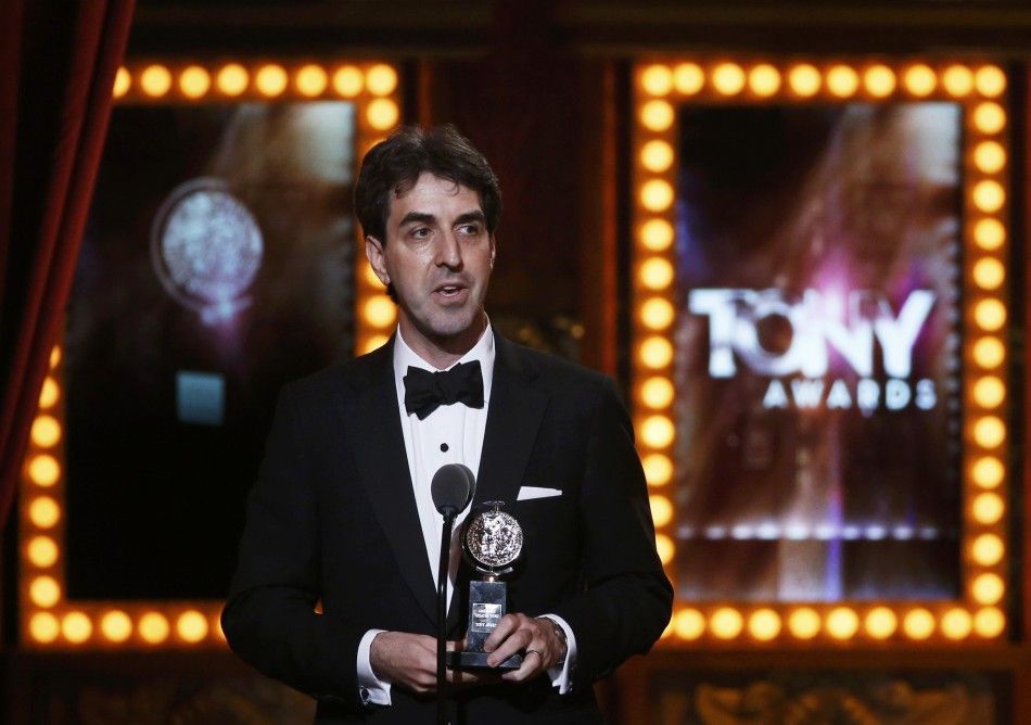 Jason Robert Brown accepts the Award for Best Orchestration for quotThe Bridges of Madison Countyquot during the American Theatre Wings 68th annual Tony Awards at Radio City Music Hall in New York, June 8, 2014. 