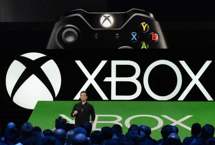 Phil Spencer, Head of Microsoft's Xbox Division and Microsoft Studios, Speaks During the Xbox E3 Media Briefing at USC's Galen Center in Los Angeles
