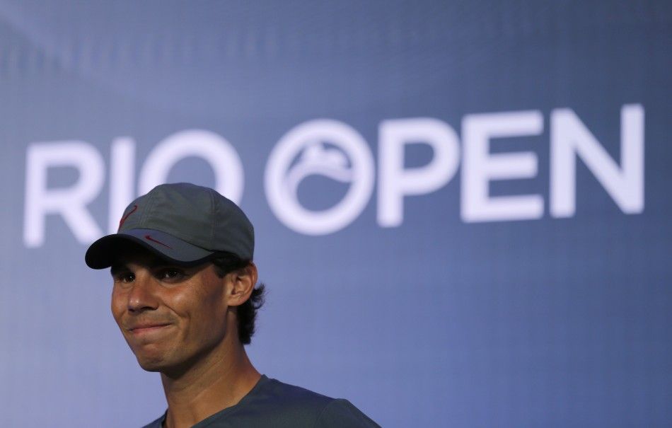 Rafael Nadal of Spain smiles during a news conference ahead of the Rio Open 2014 tennis tournament in Rio de Janeiro February 14, 2014. The Rio Open tournament will be held between February 15 and 23. REUTERSSergio Moraes 