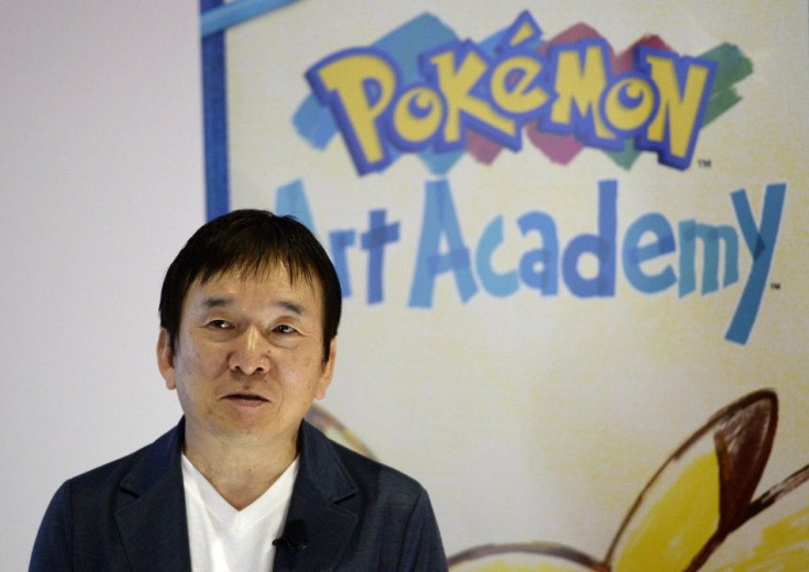 Tsunekazu Ishihara, President and CEO of The Pokemon Company and Producer of Pokemon, Introduces the New 'Pokemon Art Academy' Game During a News Conference at E3 in Los Angeles