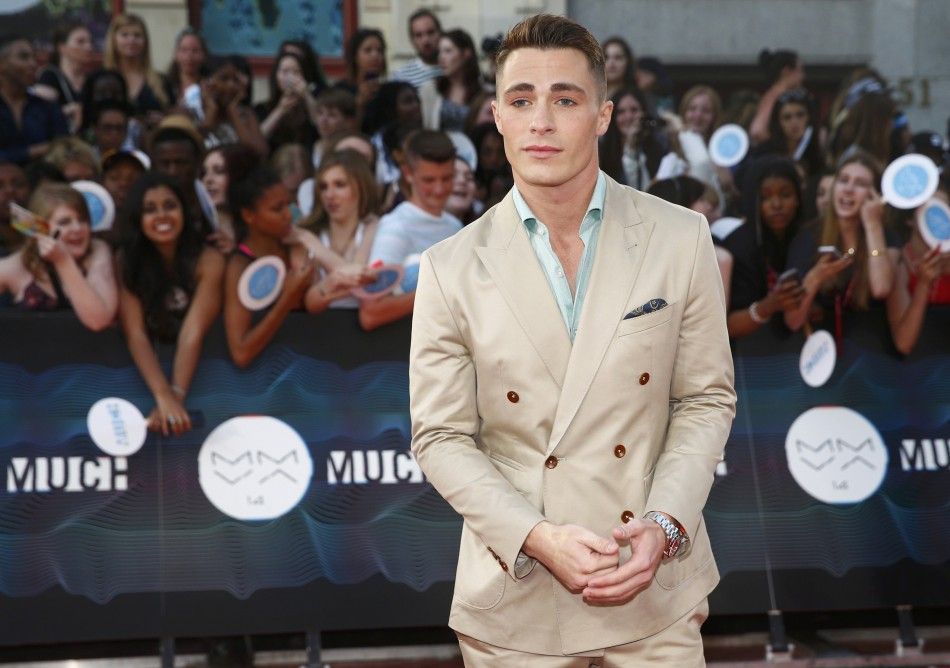 Actor Colton Haynes pose on the red carpet at the MuchMusic Video Awards MMVA in Toronto