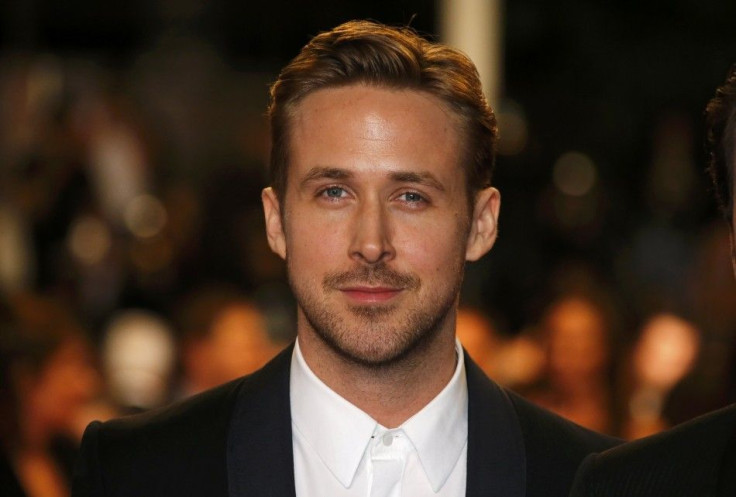 Director Ryan Gosling poses on the red carpet as he arrives for the screening of the film &quot;Lost River&quot;