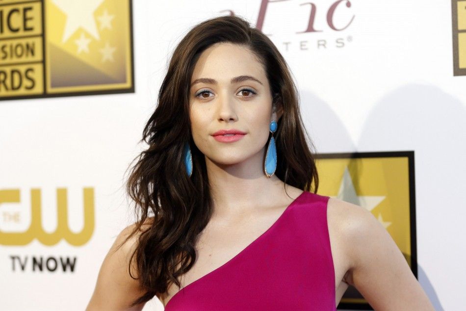 Actress Emmy Rossum Poses at the 4th Annual Critics Choice Television Awards in Beverly Hills