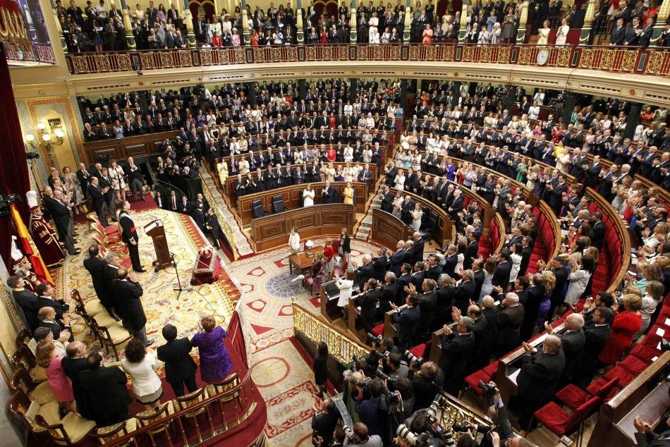 General view of the hemicycle of the Parliament 