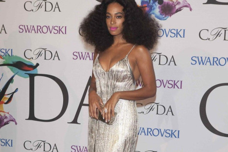 Singer Solange Knowles Arrives for the Council of Fashion Designers of America Awards (CFDA) at Lincoln Center in New York