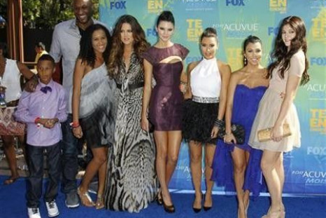 Odom, Sister Destiny, Khloe Kardashian, Kendall Jenner, Kim Kardashian, Kourtney Kardashian and Kylie Jenner Arrive at the Teen Choice Awards in Los Angeles