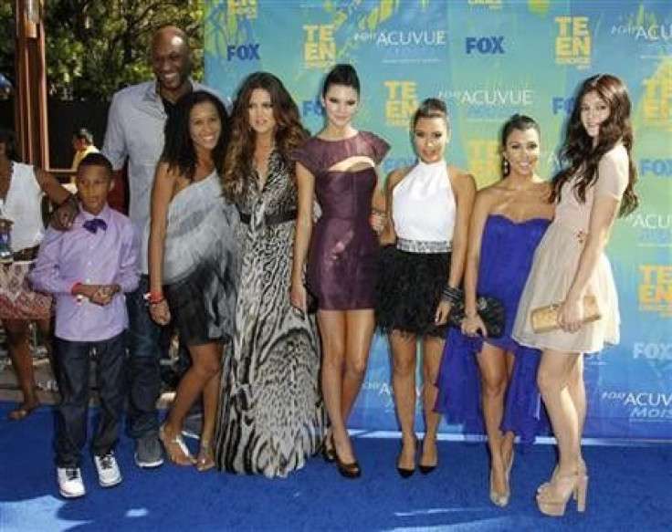 Odom, Sister Destiny, Khloe Kardashian, Kendall Jenner, Kim Kardashian, Kourtney Kardashian and Kylie Jenner Arrive at the Teen Choice Awards in Los Angeles