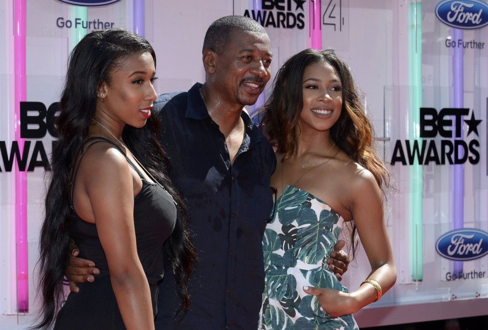 Actor Robert Townsend and his daughters Ciara L and Skye arrive at the 2014 BET Awards in Los Angeles, California June 29, 2014.   REUTERSKevork Djansezian