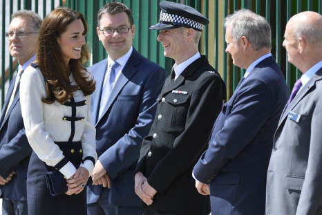 Britain&#039;s Catherine, Duchess of Cambridge arrives at Bletchley Park near Milton Keynes in southern England June 18, 2014.