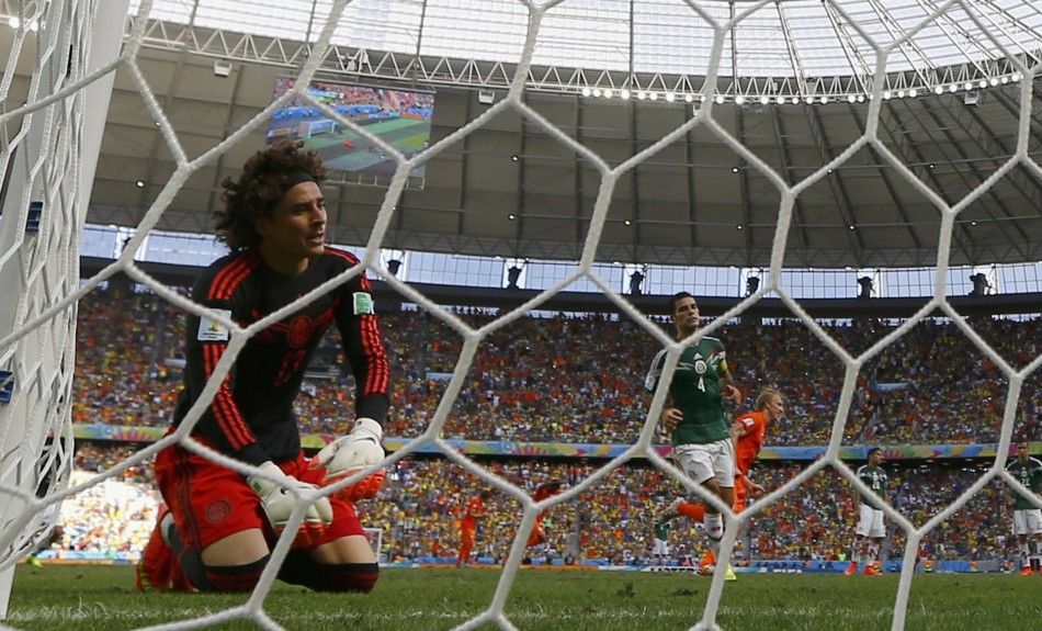 Mexicos goalkeeper Guillermo Ochoa 
