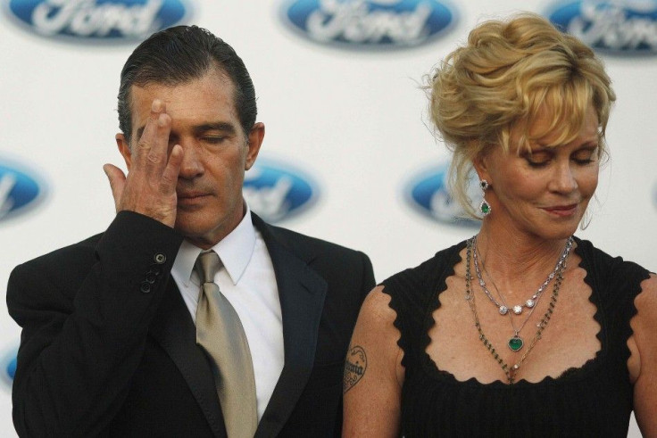 Spanish Actor Banderas and His Wife U.S. Actress Griffith Pose During a Photocall After Their Arrival at the Starlite Charity Gala in Marbella