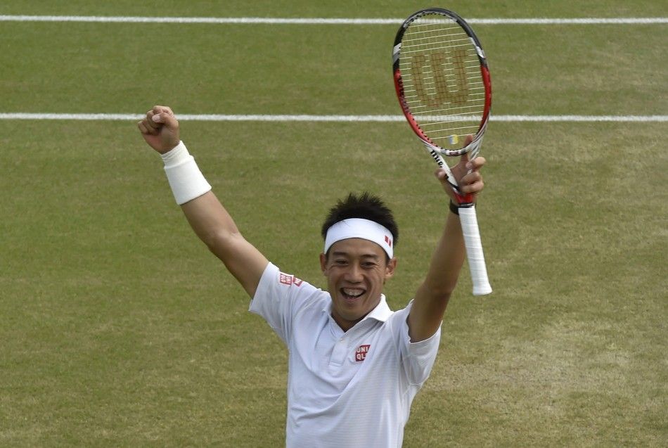 Nishikori wins over Bolleli to advance to fourth round of Wimbledon