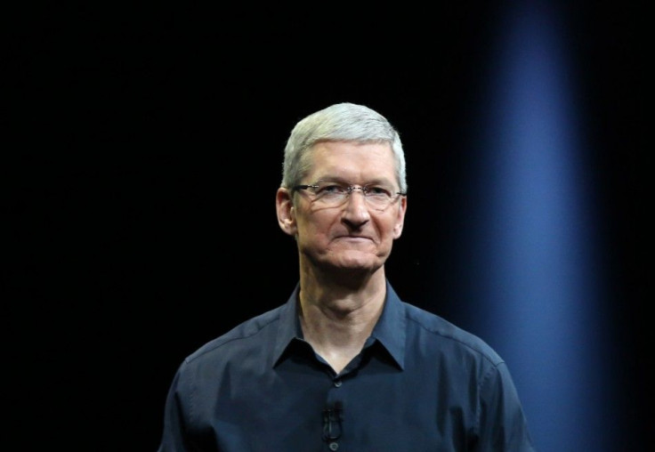 Apple CEO Tim Cook delivers his keynote address at the Worldwide Developers Conference in San Francisco, California June 2, 2014.  