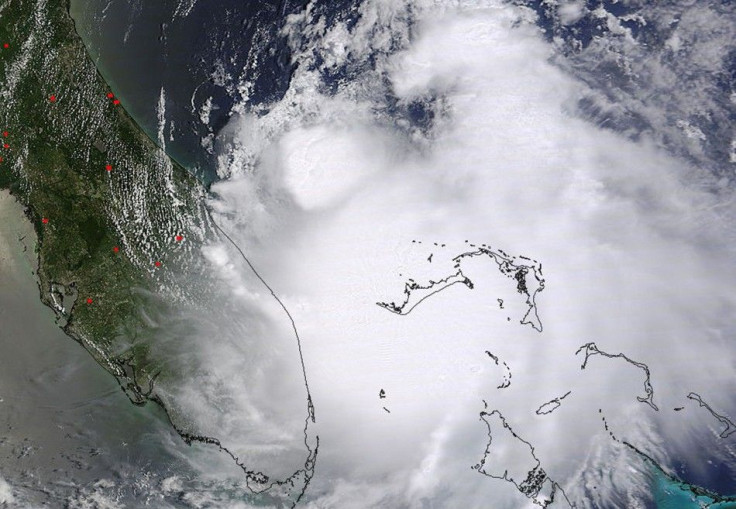 NASA handout photo shows Tropical Storm Arthur off the east coast of Florida