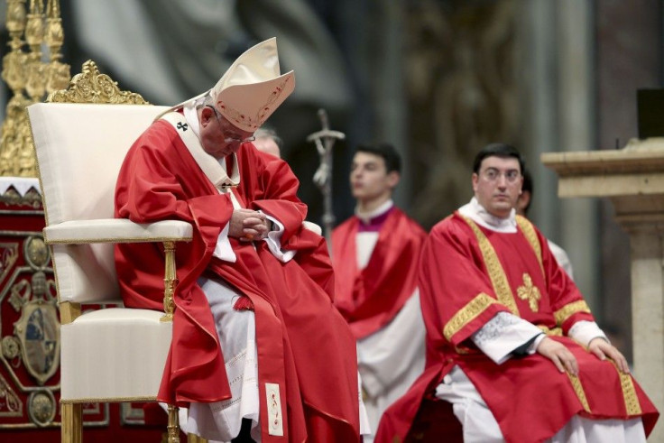 Pope Francis conducts mass before presenting palliums to Archbishops in Saint Peter's Basilica at the Vatican