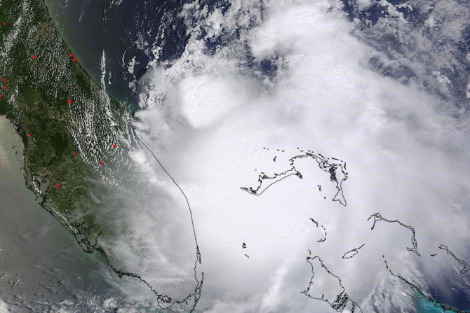 Tropical Storm Arthur is pictured off the east coast of Florida in this July 1, 2014 NASA handout satellite photo. July 1, 2014. REUTERS/NASA/Handout via Reuters