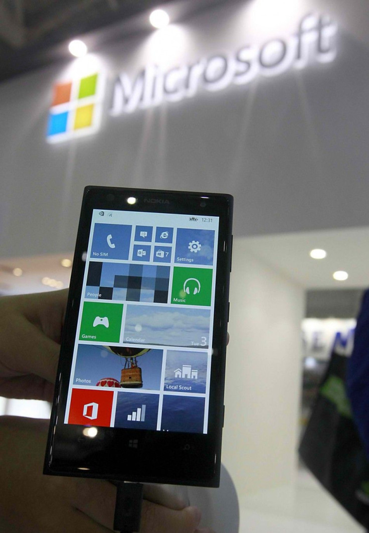 A Nokia Lumia 1020 Smartphone Is Displayed During The 2014 Computex Exhibition