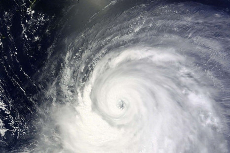 A Moderate Resolution Imaging Spectroradiometer (MODIS) image from NASA's Terra satellite shows Typhoon Neoguri in the Pacific Ocean, approaching Japan on its northward journey July 6, 2014. Japan's weather agency on Monday issued emergency warnings to ur