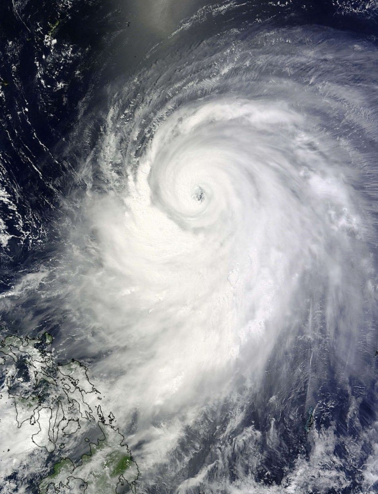A Moderate Resolution Imaging Spectroradiometer (MODIS) image from NASA's Terra satellite shows Typhoon Neoguri in the Pacific Ocean, approaching Japan on its northward journey July 6, 2014. Japan's weather agency on Monday issued emergency warnings to ur