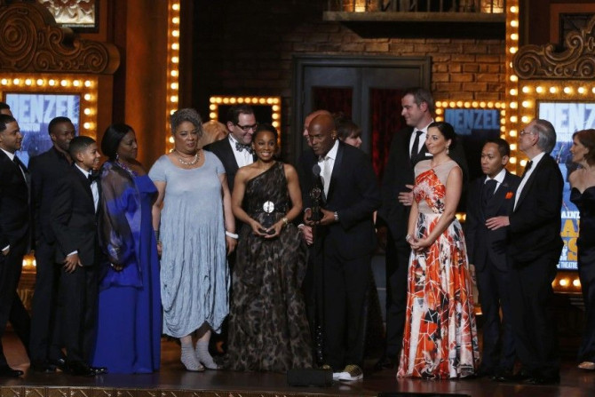 The cast and crew of &quot;A Raisin in the Sun&quot; accept the Award for Best Revival of a Play during the American Theatre Wing&#039;s 68th annual Tony Awards at Radio City Music Hall in New York, June 8, 2014.