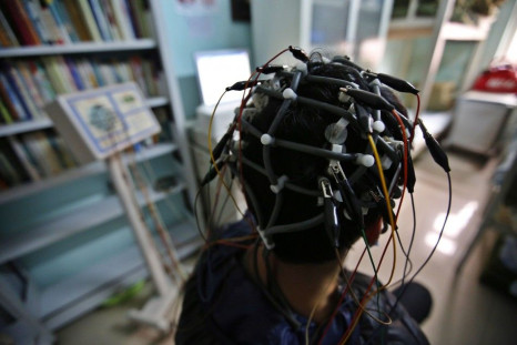 A boy who was addicted to the internet, has his brain scanned for research purposes at Daxing Internet Addiction Treatment Center in Beijing