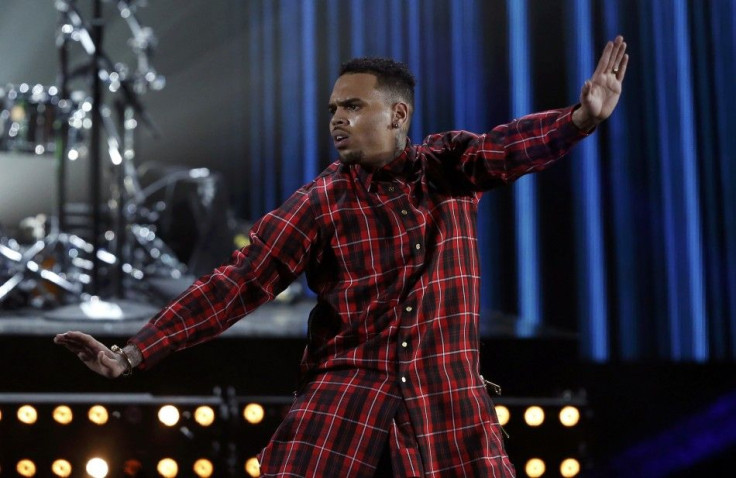 Chris Brown performs &quot;Loyal&quot; during the 2014 BET Awards in Los Angeles, California June 29, 2014.