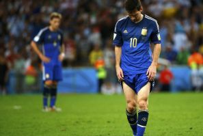 Argentina&#039;s Lionel Messi reacts after the whistle after extra time in the 2014 World Cup final between Germany and Argentina at the Maracana stadium in Rio de Janeiro July 13, 2014.
