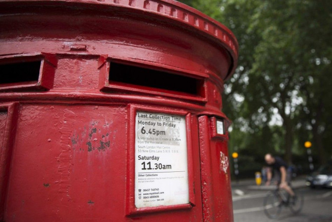 A Royal Mail post box is seen in central London July 11, 2014.
