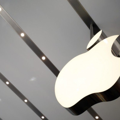 The Apple logo Is Pictured Inside The Newly Opened Omotesando Apple Store