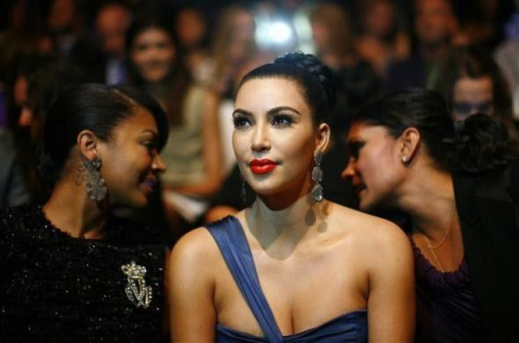 Television personality Kim Kardashian attends the Vera Wang Spring/Summer 2012 collection show during New York Fashion Week 