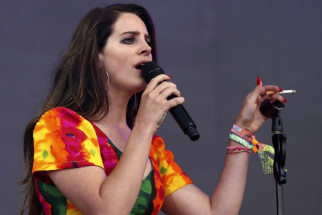 Lana del Rey performs on the Pyramid Stage at Worthy Farm in Somerset, during the Glastonbury Festival