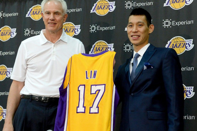 NBA: Los Angeles Lakers-Jeremy Lin Press Conference