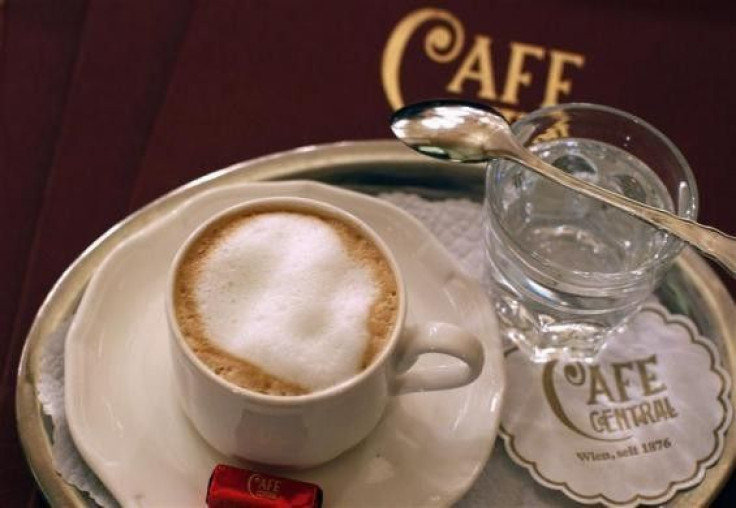 Coffee is seen at the Viennese coffee house (Wiener Kaffeehaus) Central in Vienna November 10, 2011.