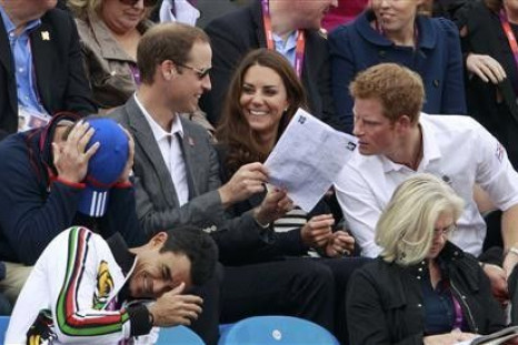 Prince William, Kate Middleton and Prince Harry.