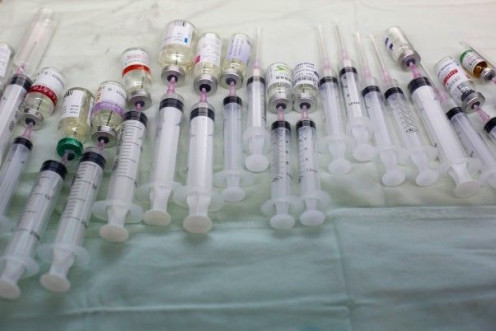 Injectable drugs are pictured inside an injection room at a hospital in Shanghai May 4, 2014. Picture taken May 4, 2014. Injectable drugs are pictured inside an injection room at a hospital in Shanghai May 4, 2014. Picture taken May 4, 2014.