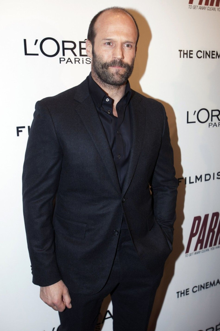Cast member Jason Statham arrives for the premiere of the film &quot;Parker&quot; in New York, January 23, 2013.