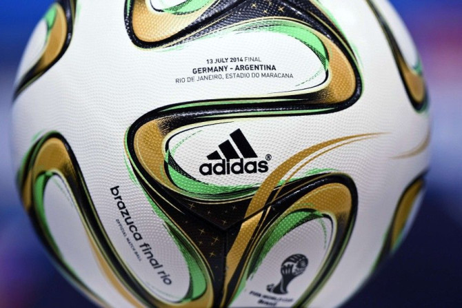 File Photo of Replica of an Adidas Brazuca Soccer Ball