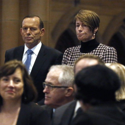 PM Tony Abbott and wife Margie