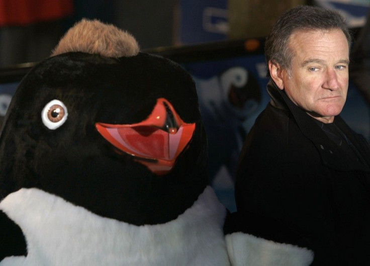 Robin Williams at Happy Feet premiere