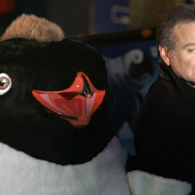 File photo of actor Robin Williams arriving for the European premiere of &quot;Happy Feet &quot; at the Empire cinema in London