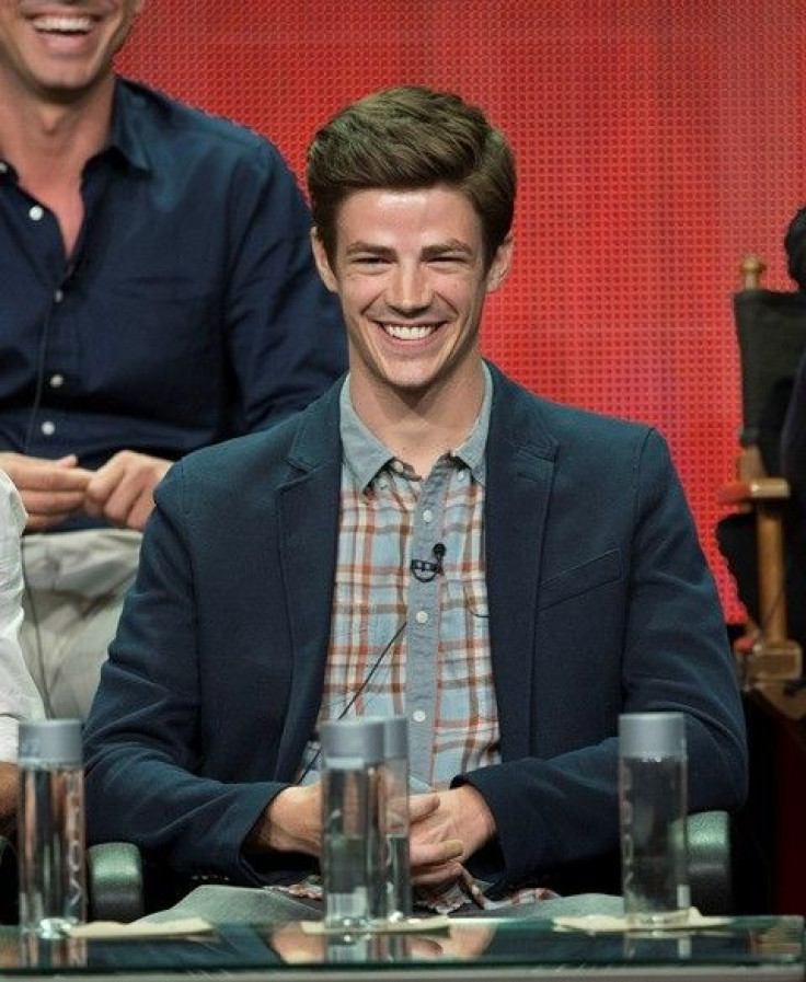 IN PHOTO: Cast Member Grant Gustin Attends A Panel For The CW Television Series 'The Flash.'