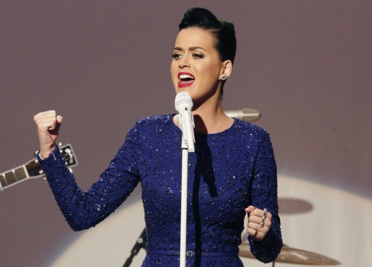 Singer Katy Perry performs at a concert commemorating the Special Olympics at the White House