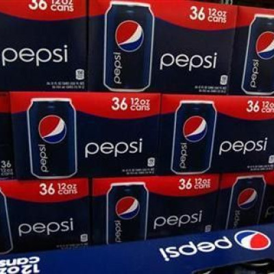 Cases of Pepsi are displayed for sale in Carlsbad