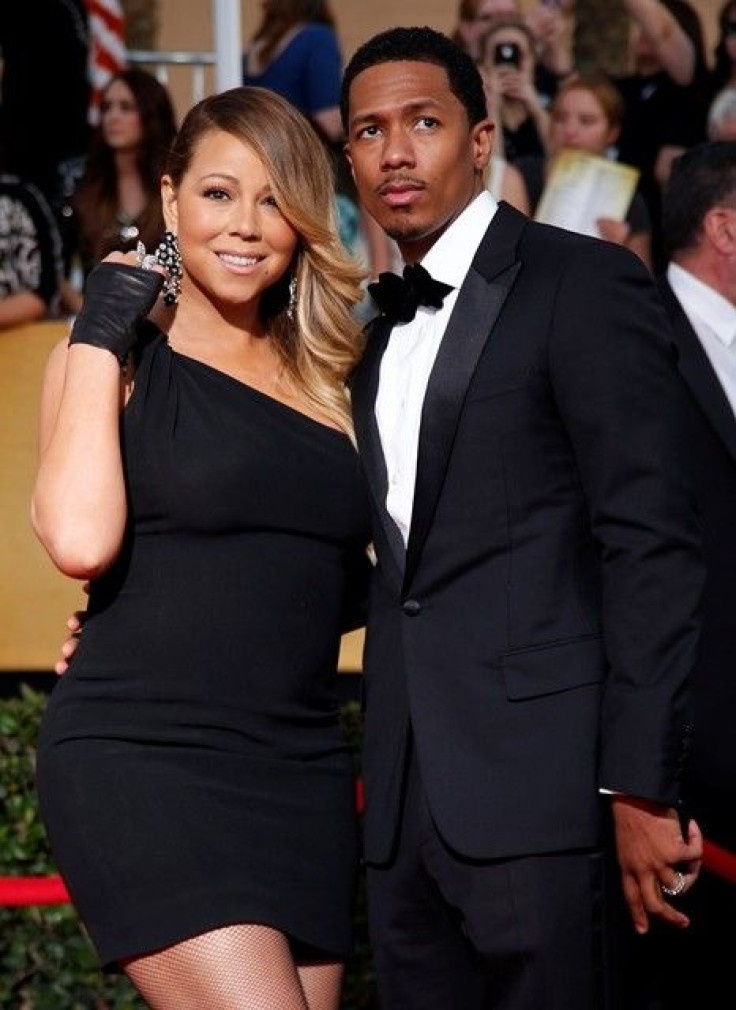 Mariah Carey And Husband, Nick Cannon Arrive At The 20th Annual Screen Actors Guild Awards.