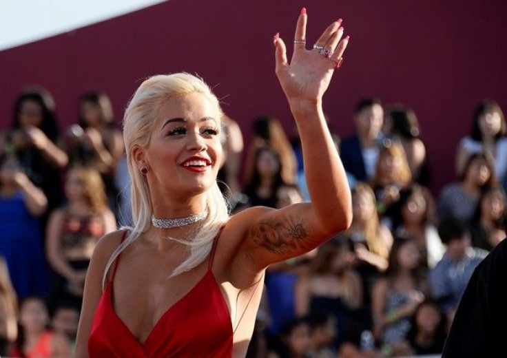 Rita Ora Arrives At The 2014 MTV Music Video Awards.