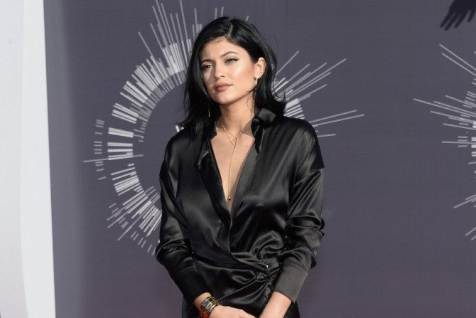 Kylie Jenner arrives at the 2014 MTV Music Video Awards in Inglewood, California