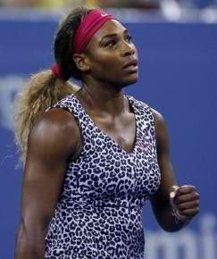 Serena Williams of the U.S.celebrates defeating compatriot Taylor Townsend during their womens singles match at the U.S. Open tennis tournament in New York August 26, 2014. REUTERSShannon Stapleton 