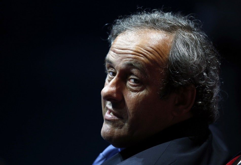 UEFA President Michel Platini is seen during the draw ceremony for the 20142015 Champions League soccer competition at Monacos Grimaldi Forum in Monte Carlo August 28, 2014. Platini ruled himself out of the running for the most powerful job in football 